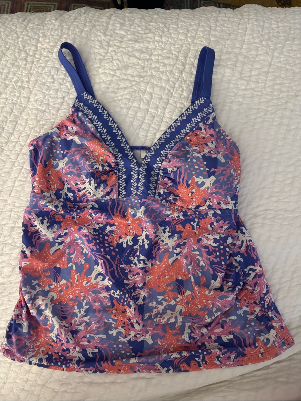 Talbots swim top size 12